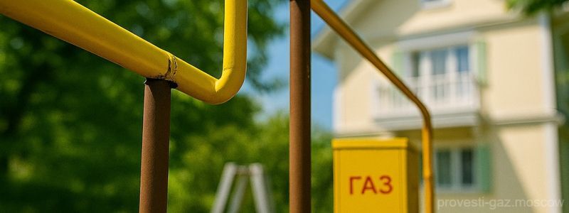 провести газ в коттедж в Лыткарино